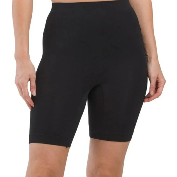 2pk Seamless Thigh Slimmers (Color: Black/Nude) XL - Picture 2 of 2